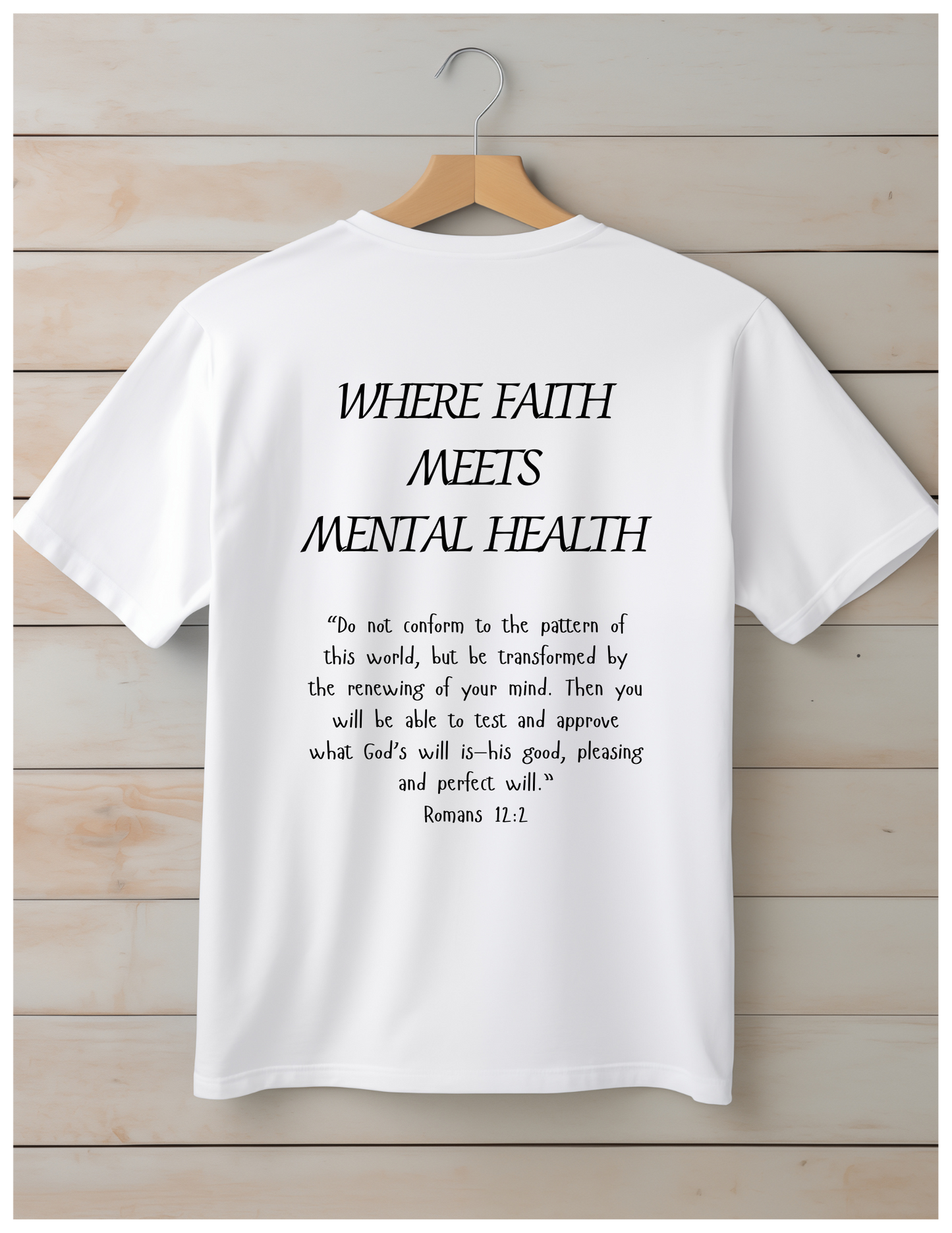 Where Faith Meets Mental Health – 100% Cotton Tee